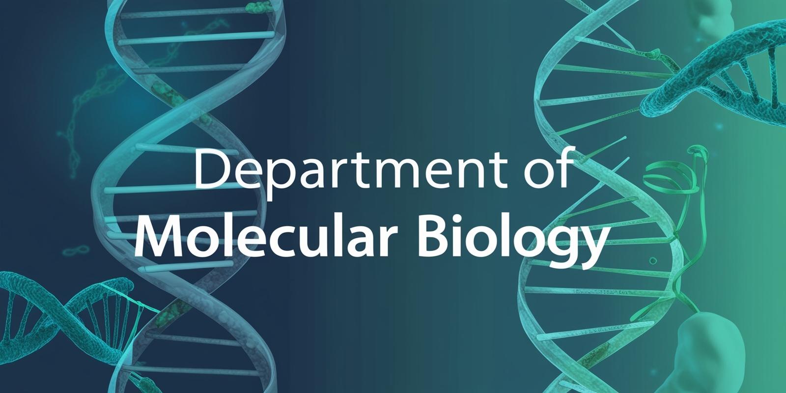 Department of Molecularbiology Header